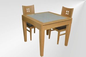 פינת אוכל 90X90 MIAMI-GLASS