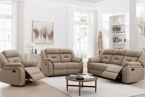 מערכת ישיבה NEVADA 3+2 כולל 4 רקליינרים