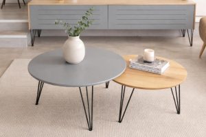 סט מזנון 2 מטר+ זוג שולחנות לילך