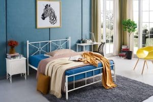 מיטה וקצת 120X190 דגם דבורה (שחור / לבן)